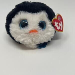NWT Ty beanie puffie blue eyed penguin named Waddles